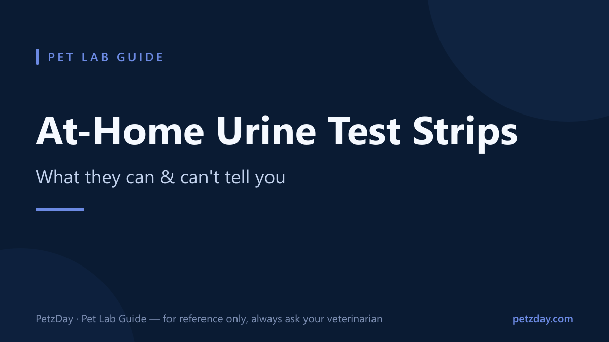 At-home urine test strips for dogs and cats compared